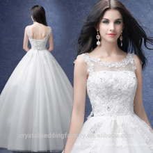 Cheap White/ivory Wedding Dress Vestido Vestidos de Novia Plus Size Lace Wedding Ball Gowns MW2201